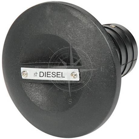 Горловина бака "DIESEL", 50 мм, нейлон, чорний, Osculati., фото 1