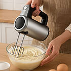 Міксер ручний, 800Вт, 5 швидкостей, 3 насадки, SK-02017 / Міксер для тіста з насадками / Електричний міксер, фото 6