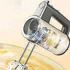 Міксер ручний, 800Вт, 5 швидкостей, 3 насадки, SK-02017 / Міксер для тіста з насадками / Електричний міксер, фото 7