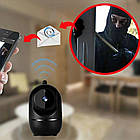 WiFi камера відеоспостереження з нічним баченням, YCC365Plus, Чорний / Вайфай камера спостереження / Відеоняня, фото 8