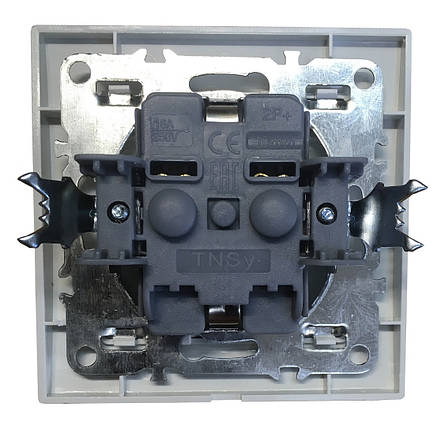 Розетка внутрішній установки 1-а з/к з кришкою біла IP20 Malta Ny95000961, фото 2