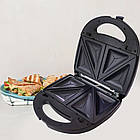 Мультимейкер 4в1, 800Вт, від мережі, Crownberg CB-1076 / Вафельниця / Бутербродниця / Електрогриль / Сендвічниця, фото 3