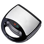 Мультимейкер 4в1, 800Вт, від мережі, Crownberg CB-1076 / Вафельниця / Бутербродниця / Електрогриль / Сендвічниця, фото 7