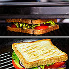 Бутербродниця електрична 750Вт, Wimpex WX-1050 / Сендвічниця для дому / Електробутербродниця, фото 2