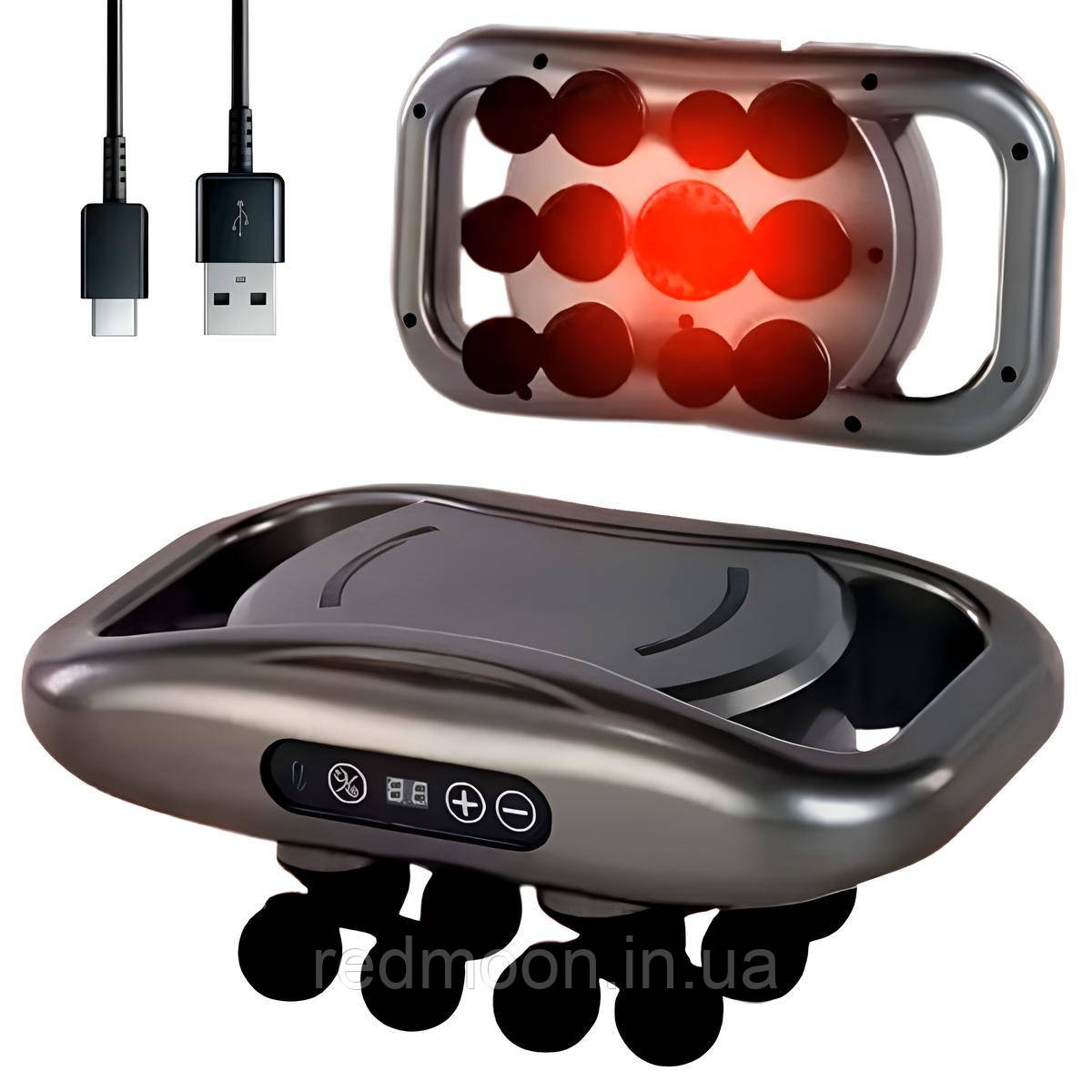 Масажер для тіла (9 режимів), від USB, RT-608 / Масажер для спини / Вібромасажер / Електромасажер, фото 1