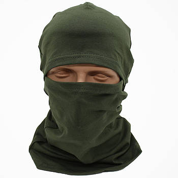 Балаклава трикотажна, Олива / Тактичний підшоломник / Маска балаклава / Літня балаклава під шолом
