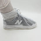 Бахіли від дощу (розмір 40-42), Білий / Бахіли на взуття / Водонепроникні чохли для взуття, фото 7