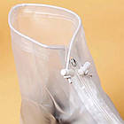 Бахіли від дощу (розмір 40-42), Білий / Бахіли на взуття / Водонепроникні чохли для взуття, фото 8