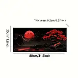 Килимок для миші фетровий з дизайном японського пейзажу, розмір 80/30, фото 2