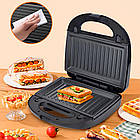 Мультимейкер 750Вт + 6 знімних пластин, від мережі, Sokany SK-B908 / Вафельниця / Електрогриль, фото 4