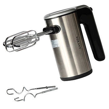 Міксер ручний (5 швидкостей) 400Вт + 4 насадки, від мережі, Sokany SK-6637 / Міксер кухонний / Електроміксер