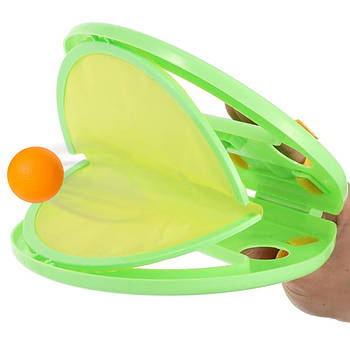 Повітряний теніс 1 ракетка, 2 м'ячі, Салатовий / Розвиваюча гра Злови м'яч / Дитяча гра кидай лови м'яч