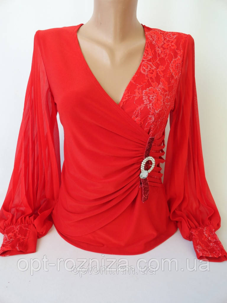 Святкові блузи із шифоновими рукавами., фото 1