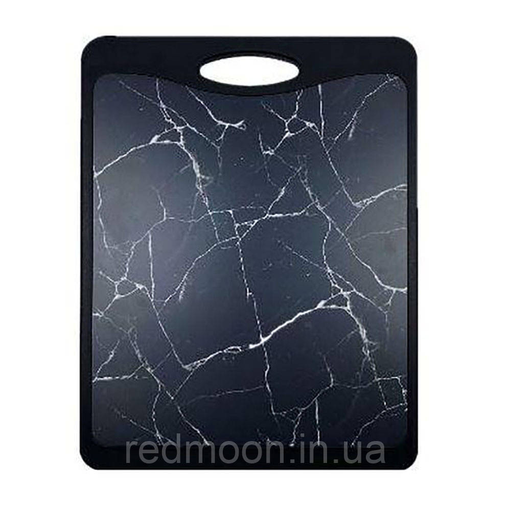 Двостороння обробна дошка 40x30x1,5см, EB-11942 / Кухонна дошка бамбукова / Дощечка для кухні