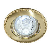 Вбудований світильник Feron 125T під лампу матове золото