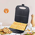 Вафельниця для бельгійських вафель 4 порції, 2000Вт, EB-64407 / Електровафельниця / Вафельниця електрична, фото 9