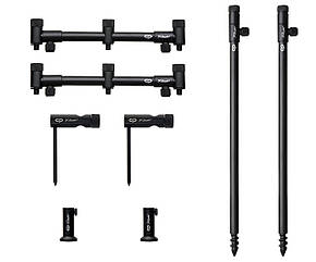 Набір стійок із буз-барами для трьох вудлищ Carp Pro Rondel 3 Rods Stand Kit