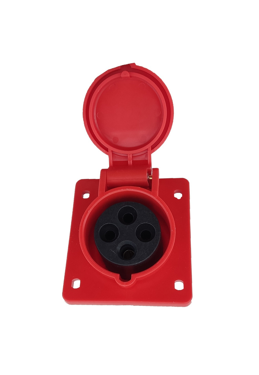 Розетка силова 414 прихована 3Р+PЕ 16А 380В IP44 силовий роз'єм Tnsy
