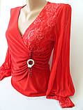 Святкові блузи із шифоновими рукавами., фото 2