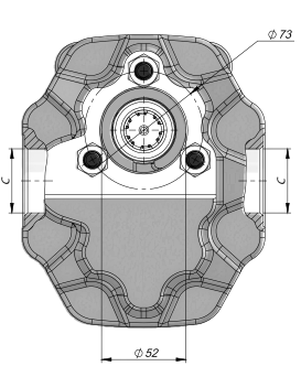 розміри насосів ISO GANI TDM розміри гідронасосів ISO GANI TDM