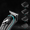 Бездротова машинка для стрижки волосся + 4 насадки, VGR V-075 / Професійна машинка тример для стрижки, фото 4