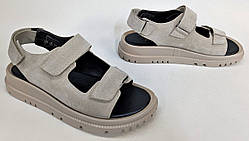 Босоніжки замшеві на липучці від виробника модель ЛОН25-273-2