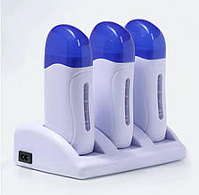 Потрійний касетний воскоплав SM-67 із базою для депіляції