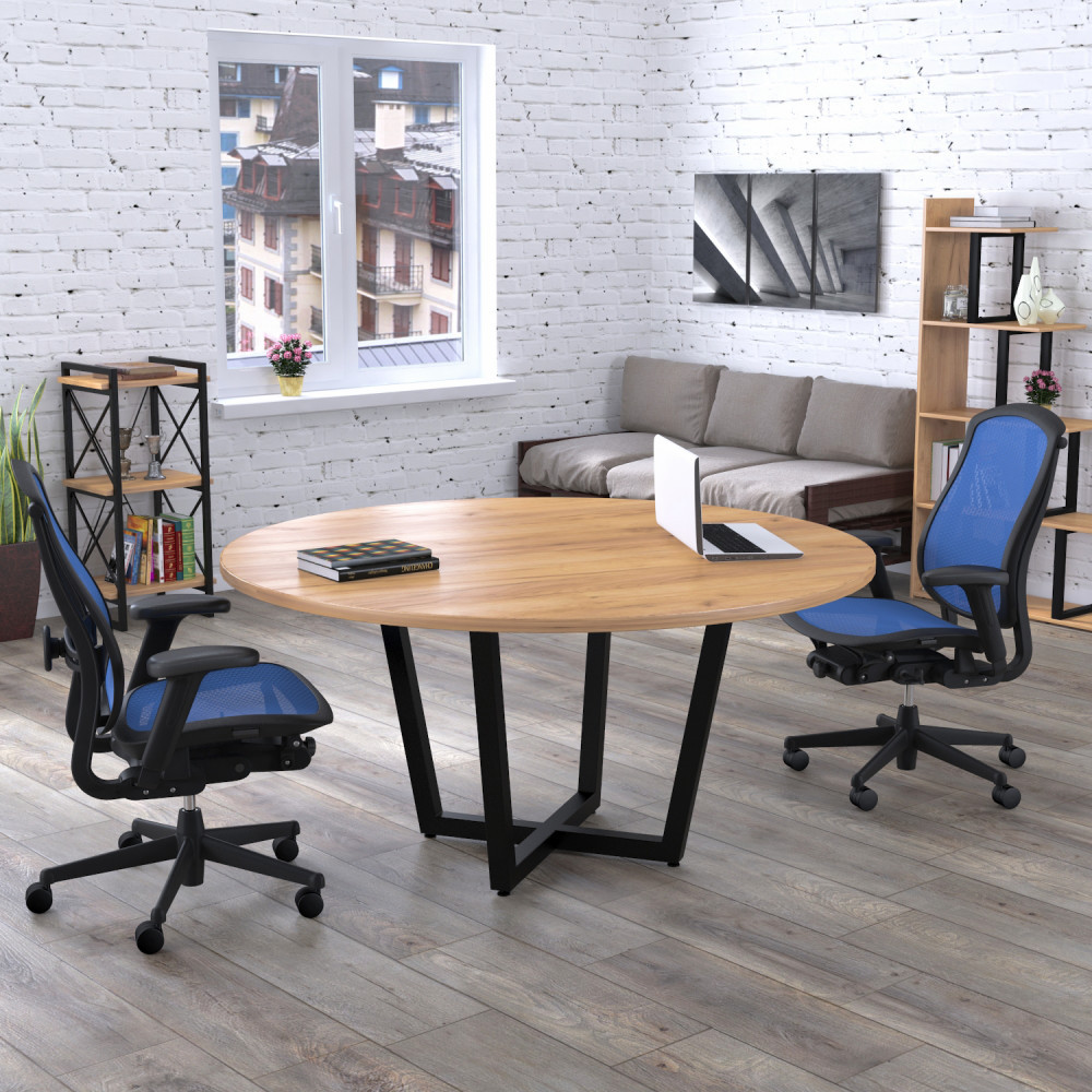 Стіл для переговорів D-1600 Loft design Крафт золотий