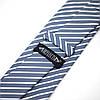 Дитяча краватка в смужку від 2-12 років (165см) Reflects, Синьо-біла / Краватка для школяра / Краватка для дітей, фото 6