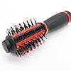 Фен щітка для волосся 3 режими, 700Вт, від мережі, V-415, Червоний / Гребінець фен для укладання волосся /Термобрашинг для волосся, фото 7