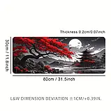 Килимок для миші з дизайном японського пейзажу, розмір 80/30, фото 2