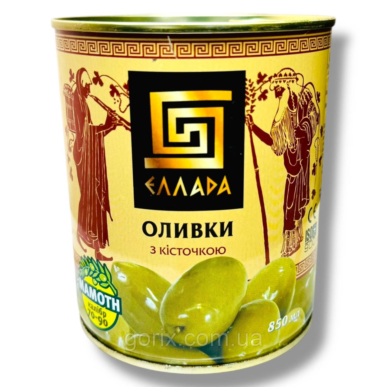 Оливки Ellada Colossal з кісточкою 850 мл