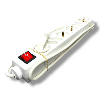 Мережевий подовжувач із вимикачем на 7 розеток