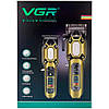 Комплект для стрижки 2в1 + 10 насадок, з USB, VGR V-600&900 / Машинка для стрижки волосся / Чоловічий тример, фото 10