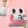Дитячий фотоапарат миттєвого друку + 2 рулони паперу, YK-008 / Фотокамера миттєвого друку для дітей, фото 5
