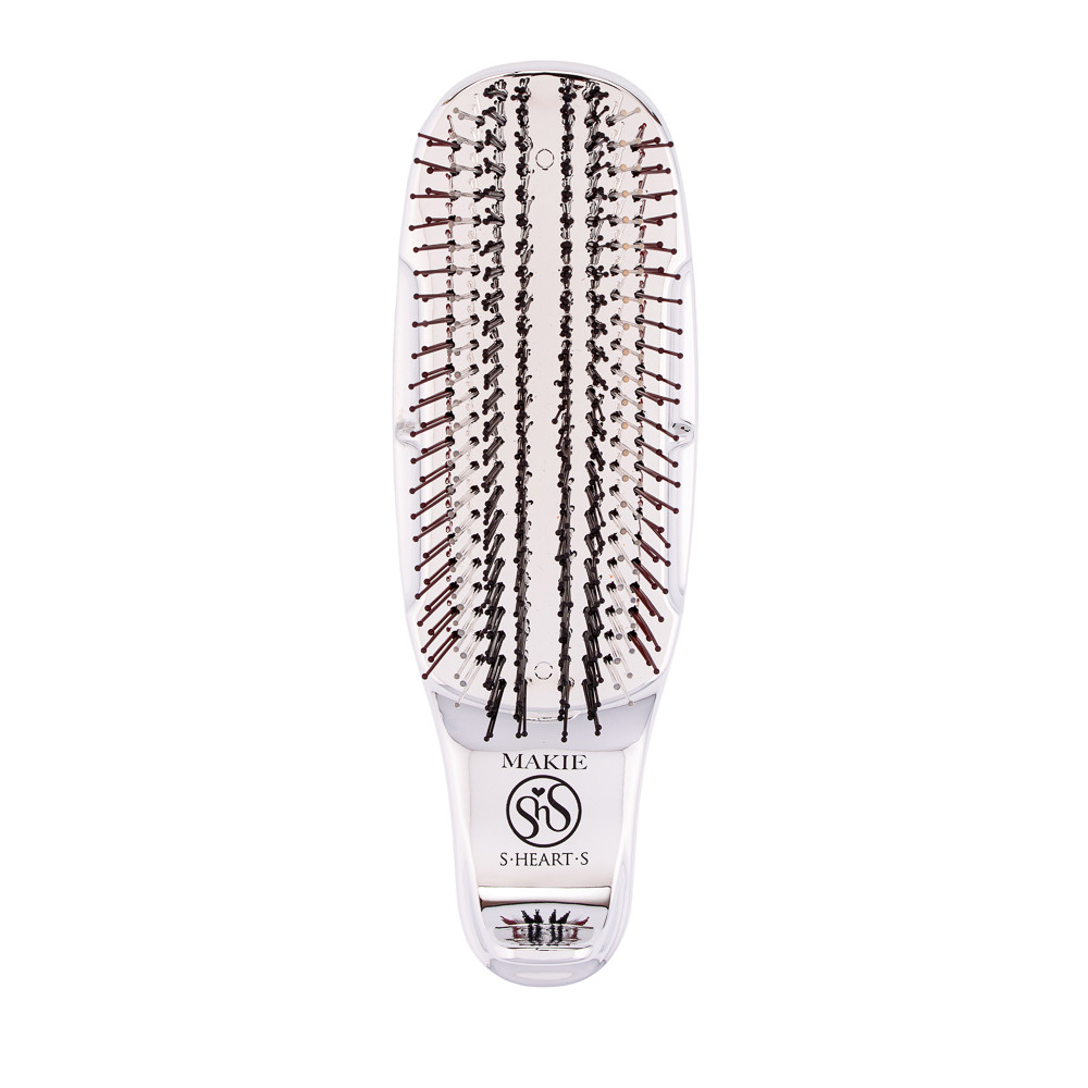 Розчіска для волосся срібляста S-Heart-S Scalp Brush for Professional Short Silver