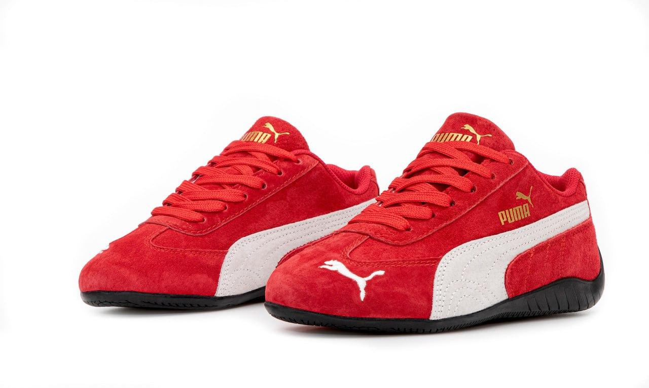 Жіночі кросівки Puma Speedcat Red червоні Кеди пума спідкат низькі замша демісезонні
