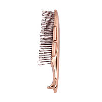 Розчіска для волосся рожеве золото S-Heart-S Scalp Brush World Model Short Pink Gold, фото 4