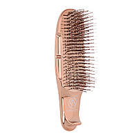 Розчіска для волосся рожеве золото S-Heart-S Scalp Brush World Model Short Pink Gold, фото 5