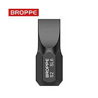 Біта SL6 шліцева 6мм коротка L=18мм посилена S2 BROPPE 1/4" HEX