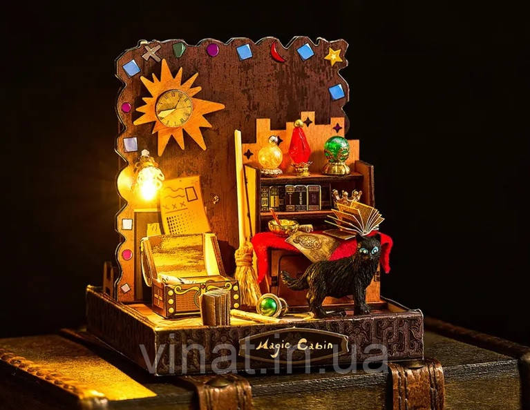 Румбокс Чарівна хатина Magic Cabin Diorama Kit DIY Miniature Dollhouse Kit K-077
