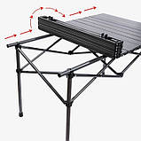 Стіл розкладний туристичний з чохлом для відпочинку на природі SC09SZ СІРИЙ, фото 5
