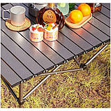 Стіл розкладний туристичний з чохлом для відпочинку на природі SC09SZ СІРИЙ, фото 6