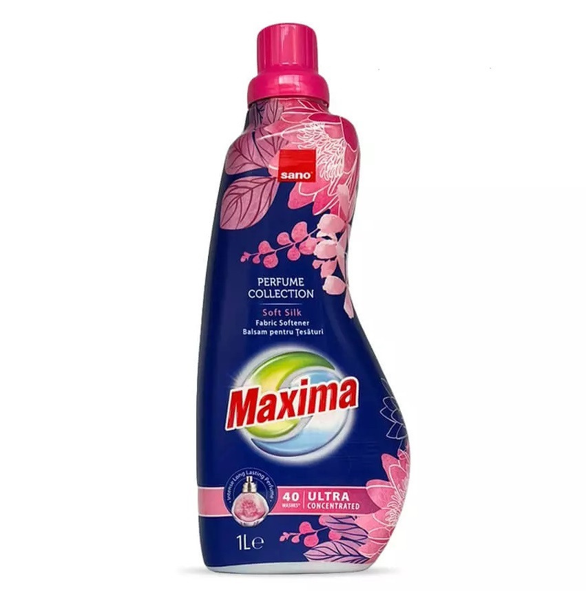 Ультраконцентрований ополіскувач Sano Maxima Soft Silk 1 л 40 прань