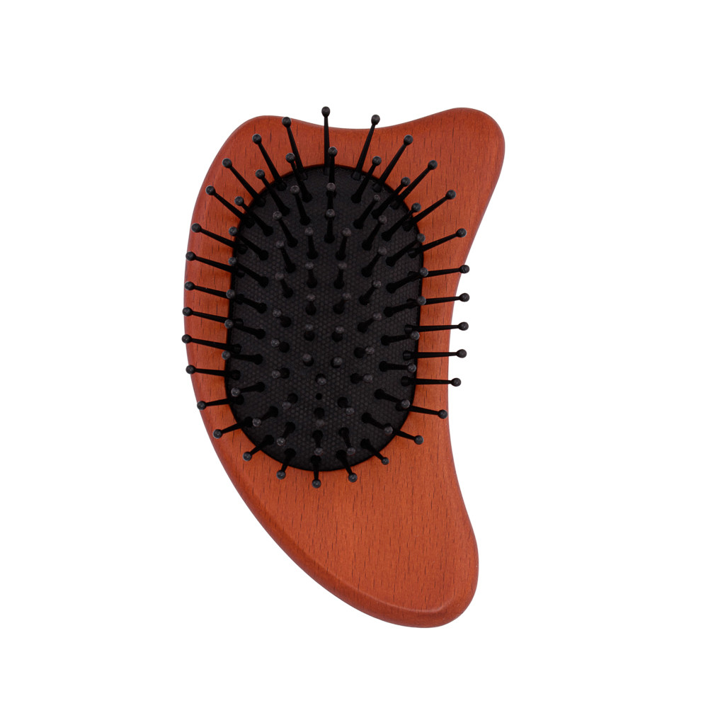 Масажна розчіска для шкіри голови S-Heart-S Scalp Kassa Brush Wooden