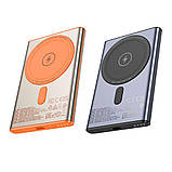 Універсальна Мобільна Батарея Power Bank Hoco Q32 Bird PD20W wireless magnetic 5000mAh Колір Титанове золото, фото 3