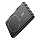 Універсальна Мобільна Батарея Power Bank Hoco J140A Tony PD20W ultra-thin magnetic  5000mAh Колір Чорний, фото 7