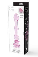 Скляний фалоімітатор Dream Toys Glaze Glass Rosebud Beaded Dildo