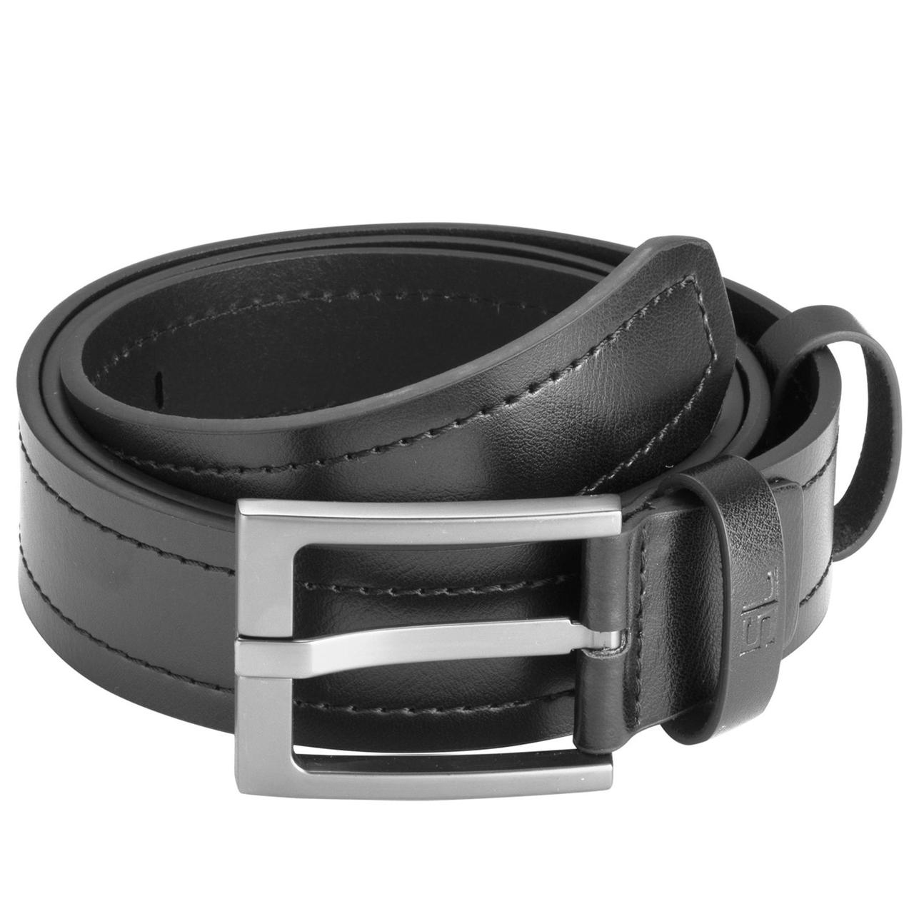 Ремінь чоловічий шкіряний Semi Line Black (P8236-0 L)