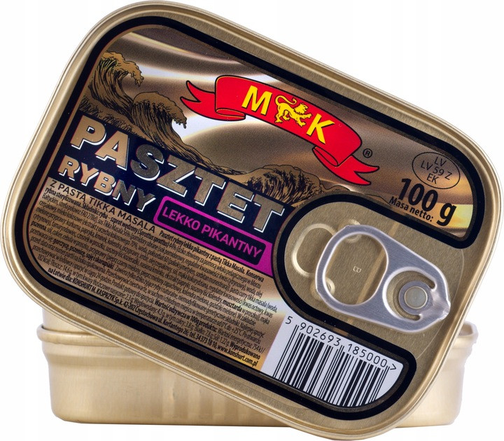 Паштет рибний  MK Rybny Lekko Pikantny, 100г Польша, фото 1